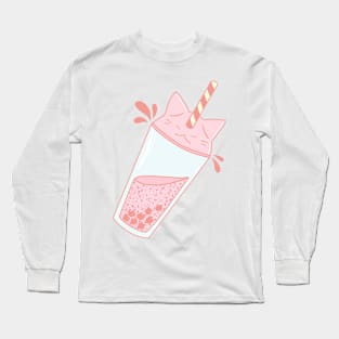 Boba Cat Long Sleeve T-Shirt